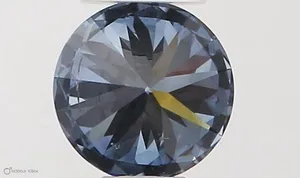 0.33ct ROUND Fancy Vivid Blue SI2 Coloured Lab diamond