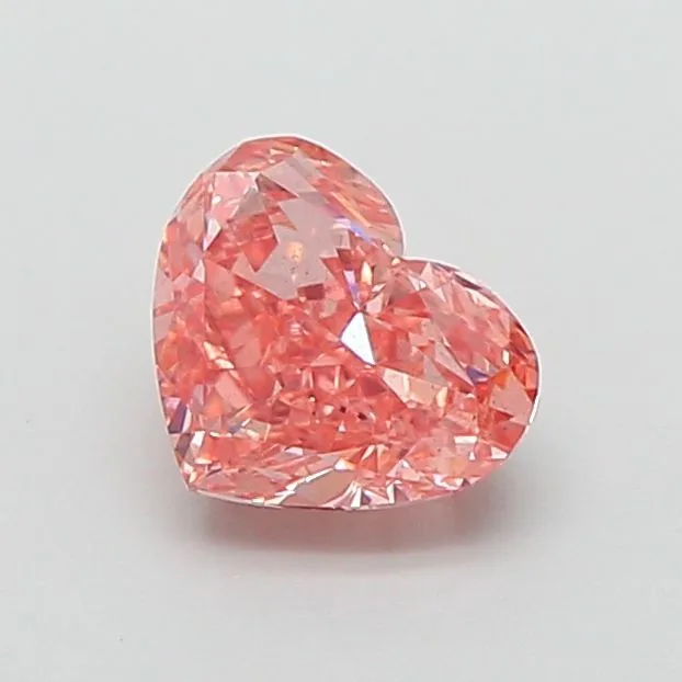 1.00ct HEART Fancy Intense Brown Pink SI1 Coloured Lab diamond