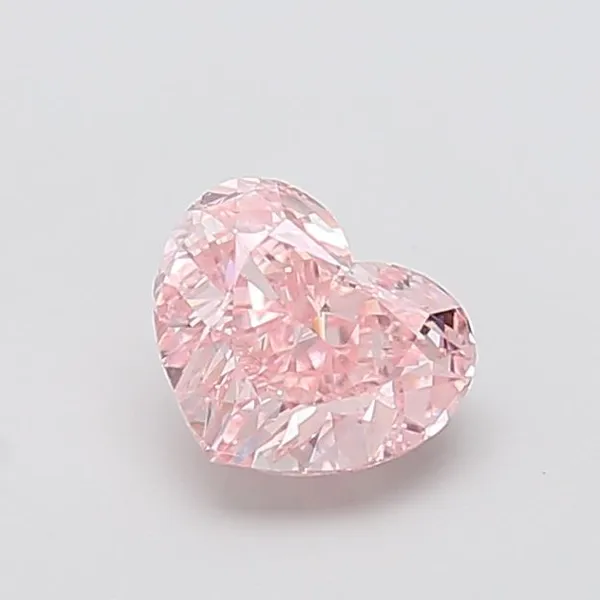1.39ct HEART Fancy Intense Pink VS1 Coloured Lab diamond