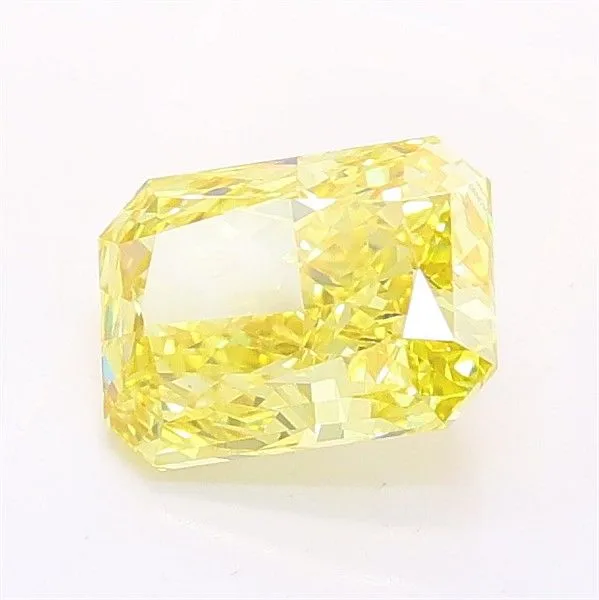 1.13ct RADIANT Fancy Vivid Yellow VS1 Coloured Lab diamond