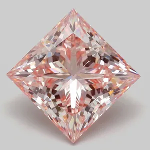 6.92ct PRINCESS Fancy Intense Pink VS2 Coloured Lab diamond