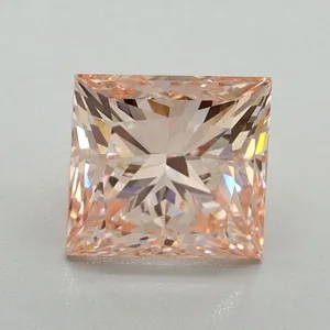 1.5ct PRINCESS Fancy Intense Pink VS1 Coloured Lab diamond