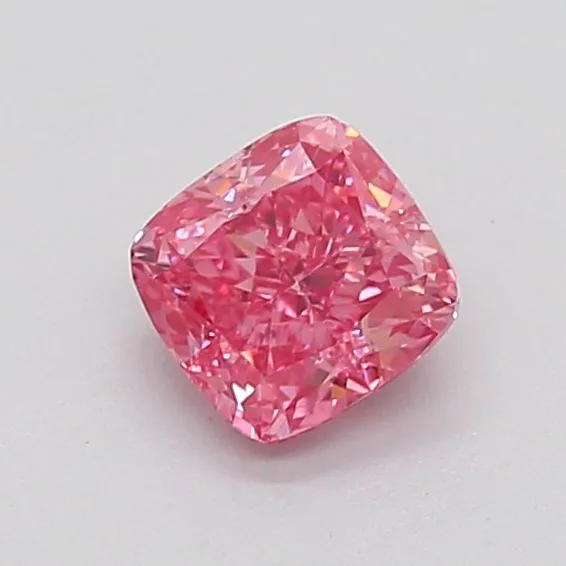 0.97ct CUSHION Fancy Intense Reddish Pink SI1 Coloured Lab diamond