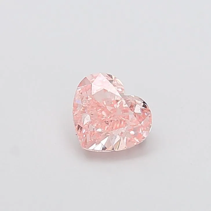 1.01ct HEART Fancy Intense Pink VS2 Coloured Lab diamond