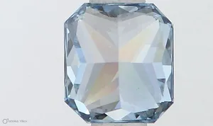0.5ct RADIANT Fancy Vivid Blue VS1 Coloured Lab diamond