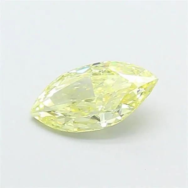 0.74ct MARQUISE Fancy Light Yellow VVS2 Coloured Lab diamond