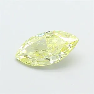 0.74ct MARQUISE Fancy Light Yellow VVS2 Coloured Lab diamond
