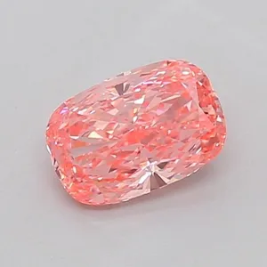 1.05ct CUSHION Fancy Vivid Pink VVS2 Coloured Lab diamond