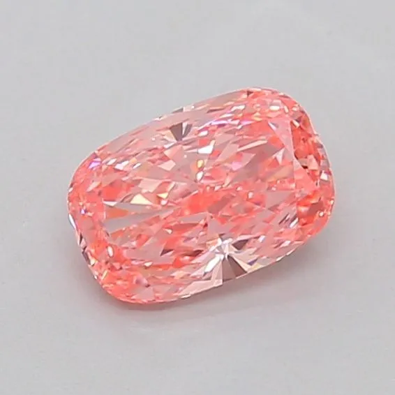 1.05ct CUSHION Fancy Vivid Pink VVS2 Coloured Lab diamond