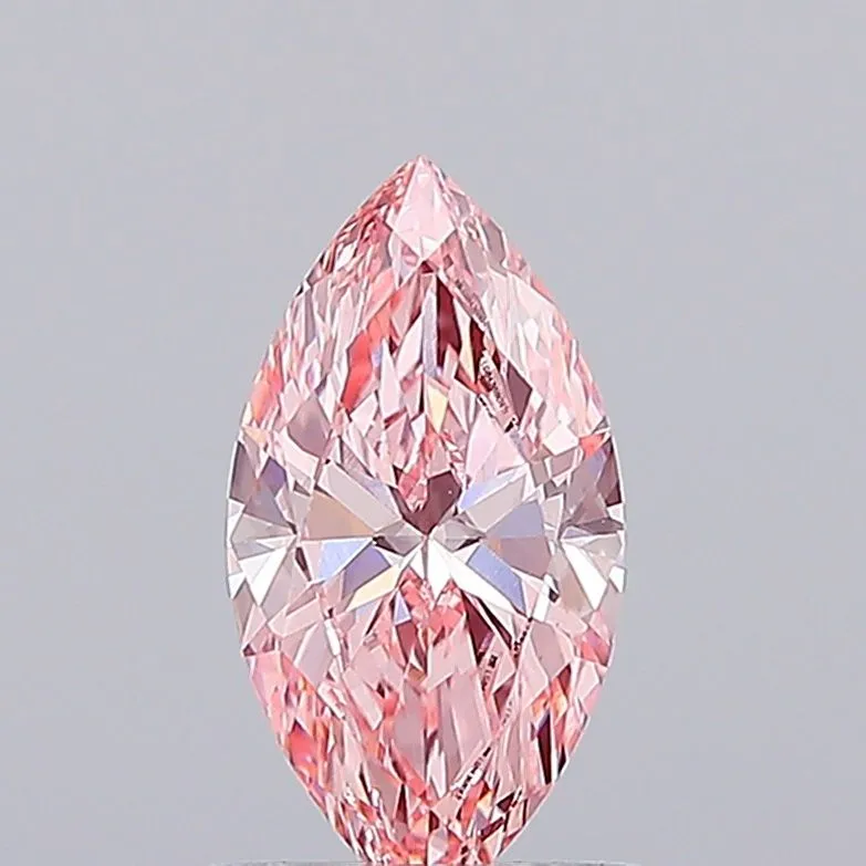 1.05ct MARQUISE Fancy Vivid Pink VVS2 Coloured Lab diamond
