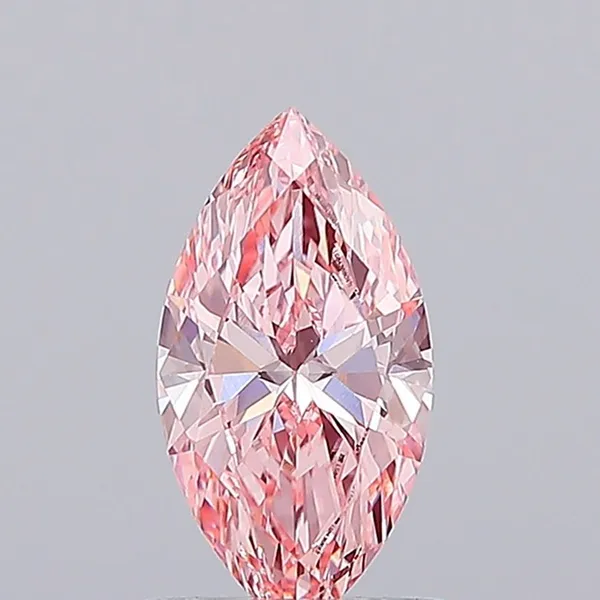 1.05ct MARQUISE Fancy Vivid Pink VVS2 Coloured Lab diamond