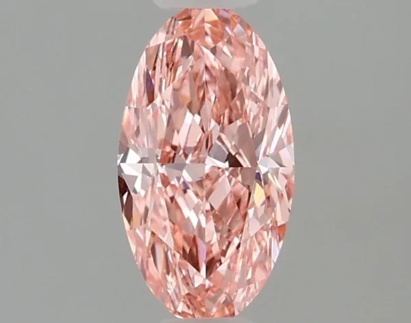 1.01ct OVAL Fancy Vivid Pink VVS1 Coloured Lab diamond