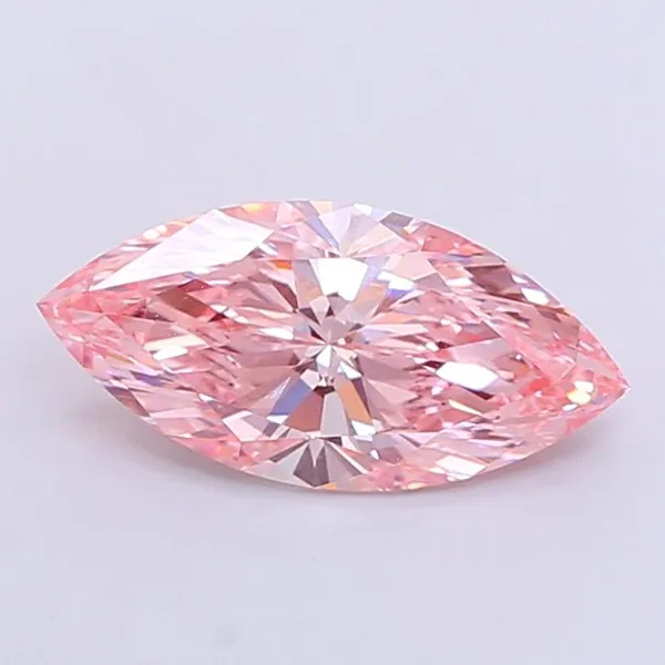 2.99ct MARQUISE Fancy Vivid Pink VS1 Coloured Lab diamond