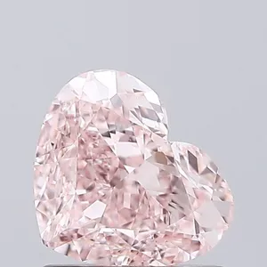 1.03ct HEART Fancy Intense Pink VVS1 Coloured Lab diamond