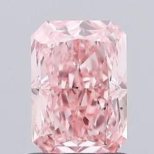 1.02ct RADIANT Fancy Vivid Pink VS2 Coloured Lab diamond