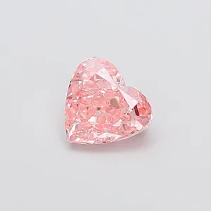 1.17ct HEART Fancy Vivid Pink VS1 Coloured Lab diamond