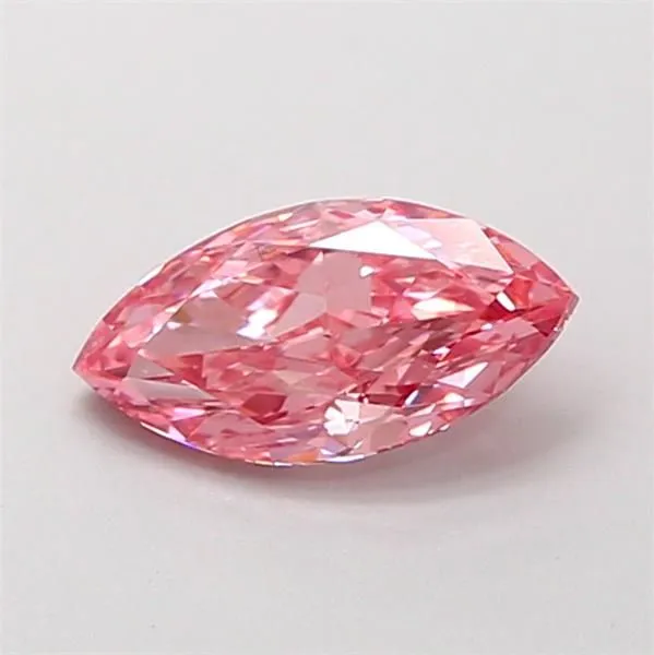 0.64ct MARQUISE Fancy Vivid Pink VVS2 Coloured Lab diamond