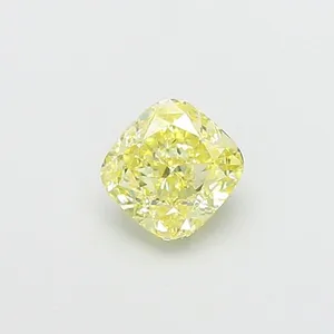 1.07ct CUSHION Fancy Yellow VS2 Coloured Lab diamond