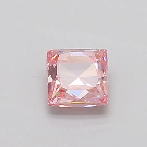 0.43ct PRINCESS Fancy Intense Pink SI1 Coloured Lab diamond