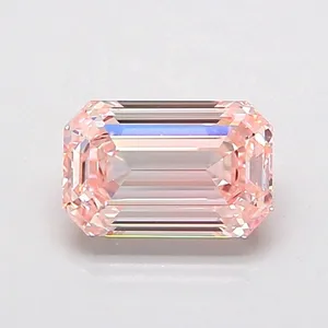1.04ct EMERALD Fancy Intense Pink VVS2 Coloured Lab diamond