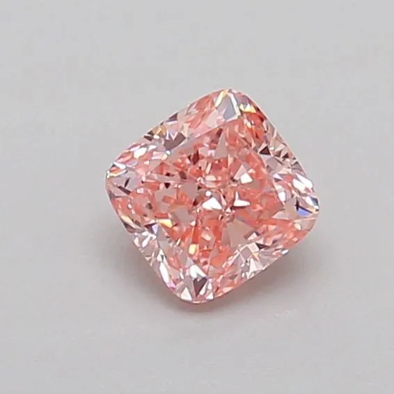 0.46ct CUSHION Fancy Vivid Pink VS2 Coloured Lab diamond