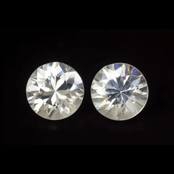3.25ct White Zircon, Round cut gemstone