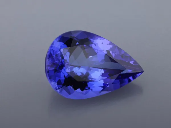 2.07ct Purple Tanzanite, Pear Shape cut gemstone