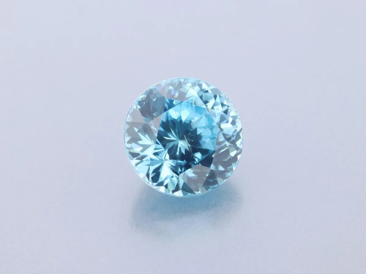 2.32ct Blue Zircon, Round gemstone