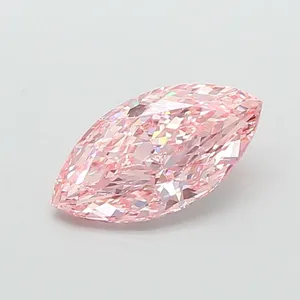 2.18ct MARQUISE Fancy Vivid Pink VVS2 Coloured Lab diamond