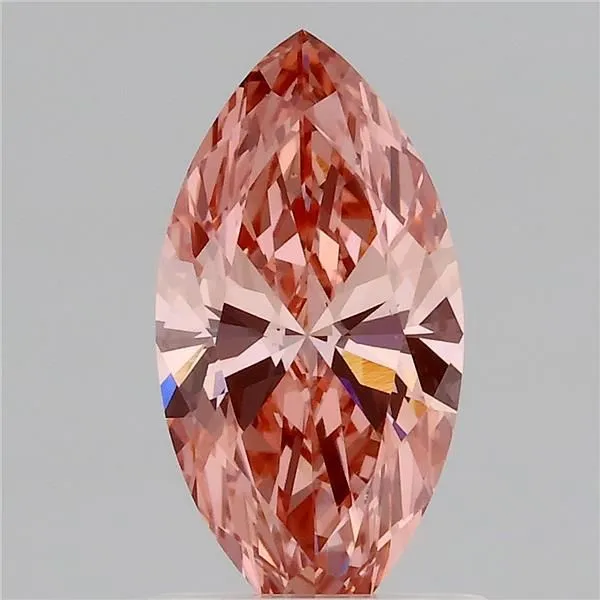 1.03ct MARQUISE Fancy Vivid Pink VS1 Coloured Lab diamond