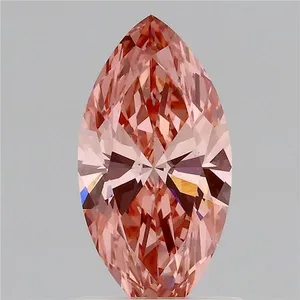 1.03ct MARQUISE Fancy Vivid Pink VS1 Coloured Lab diamond