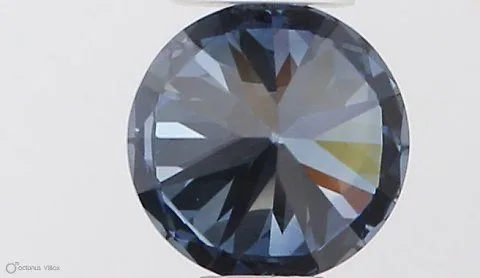 0.40ct ROUND Fancy Deep Blue VVS2 Coloured Lab diamond