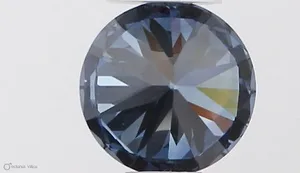 0.4ct ROUND Fancy Deep Blue VVS2 Coloured Lab diamond