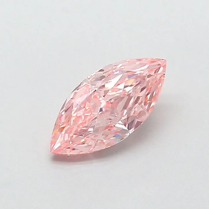 1.01ct MARQUISE Fancy Vivid Pink VVS2 Coloured Lab diamond