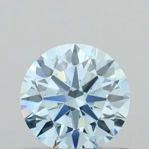 0.53ct ROUND Fancy Intense Blue VS2 Coloured Lab diamond
