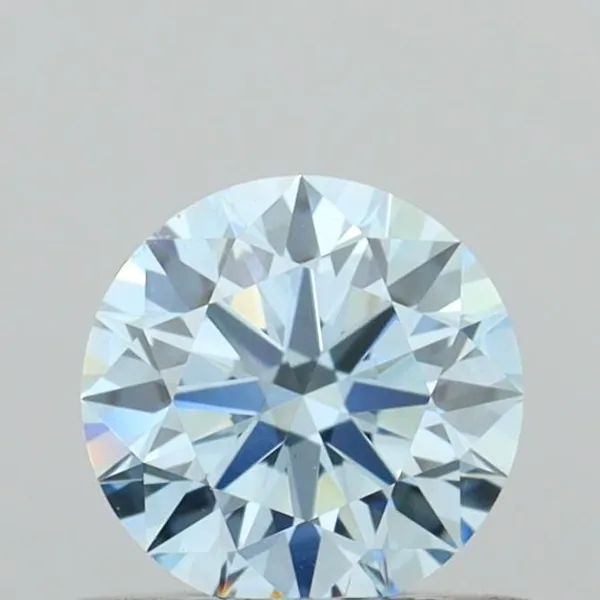 0.53ct ROUND Fancy Intense Blue VS2 Coloured Lab diamond