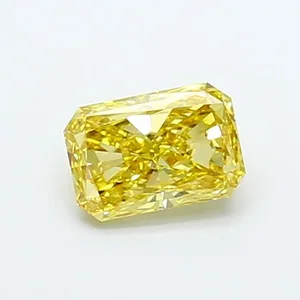 1.07ct RADIANT Fancy Intense Yellow VVS2 Coloured Lab diamond