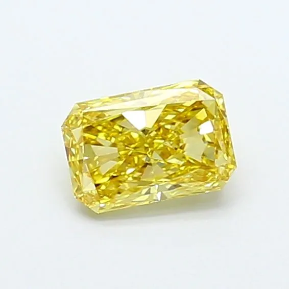 1.07ct RADIANT Fancy Intense Yellow VVS2 Coloured Lab diamond