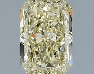 1.1ct RADIANT Fancy Light Yellow VVS2 Coloured Lab diamond