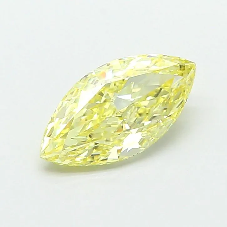 1.02ct MARQUISE Fancy Intense Yellow VS2 Coloured Lab diamond