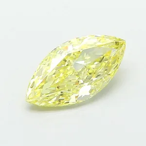 1.02ct MARQUISE Fancy Intense Yellow VS2 Coloured Lab diamond