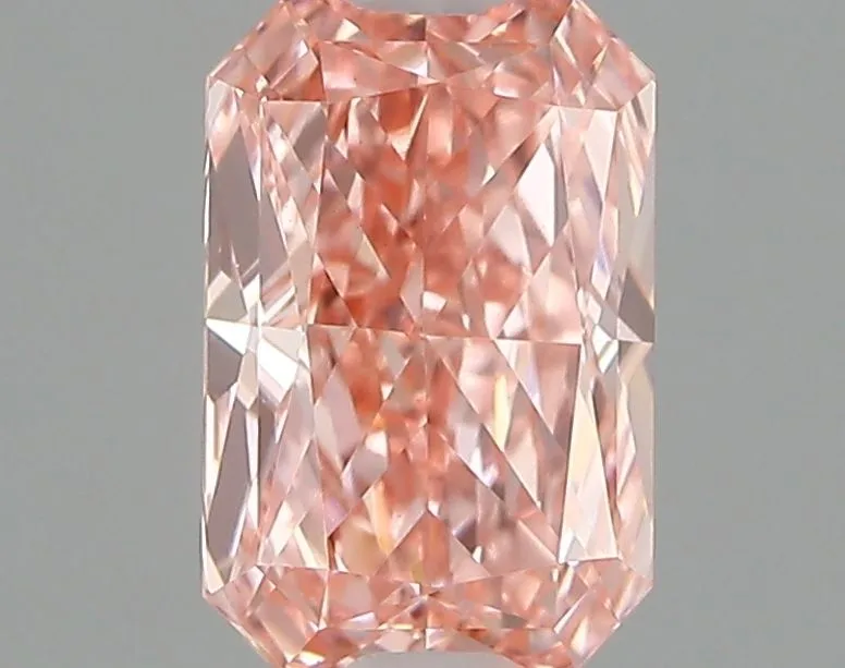 1.09ct RADIANT Fancy Vivid Pink VS1 Coloured Lab diamond
