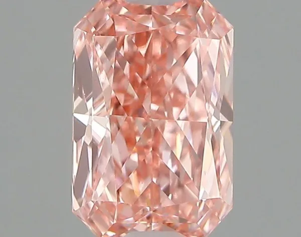 1.09ct RADIANT Fancy Vivid Pink VS1 Coloured Lab diamond