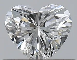 0.41ct HEART F VVS2 Natural diamond
