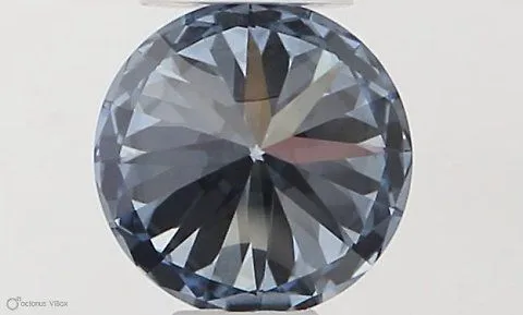 0.37ct ROUND Fancy Vivid Blue VVS1 Coloured Lab diamond