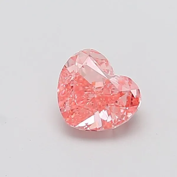 1.11ct HEART Fancy Vivid Pink VS1 Coloured Lab diamond