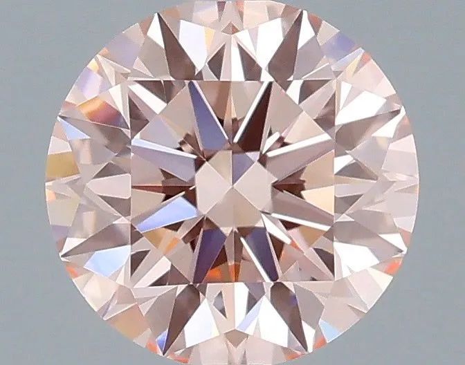 1.05ct ROUND Fancy Intense Pink VVS2 Coloured Lab diamond