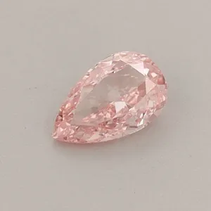 0.33ct PEAR Fancy Vivid Pink VS1 Coloured Lab diamond