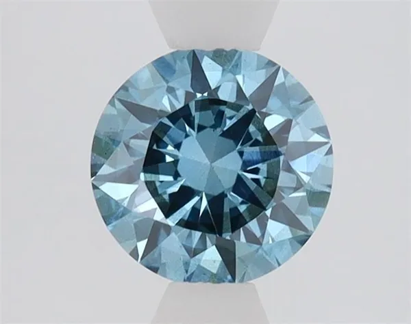 1ct ROUND Fancy Vivid Blue I1 Coloured Lab diamond