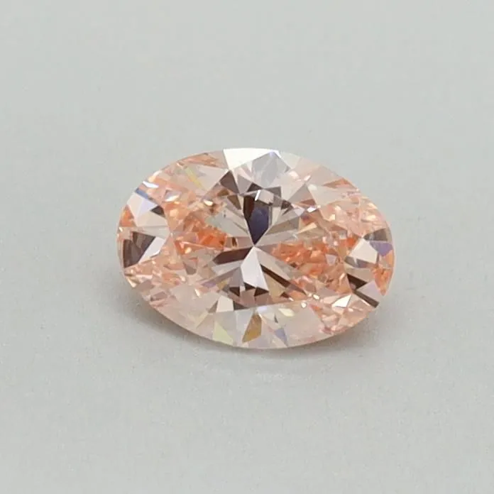 0.30ct OVAL Fancy Vivid Pink VS2 Coloured Lab diamond